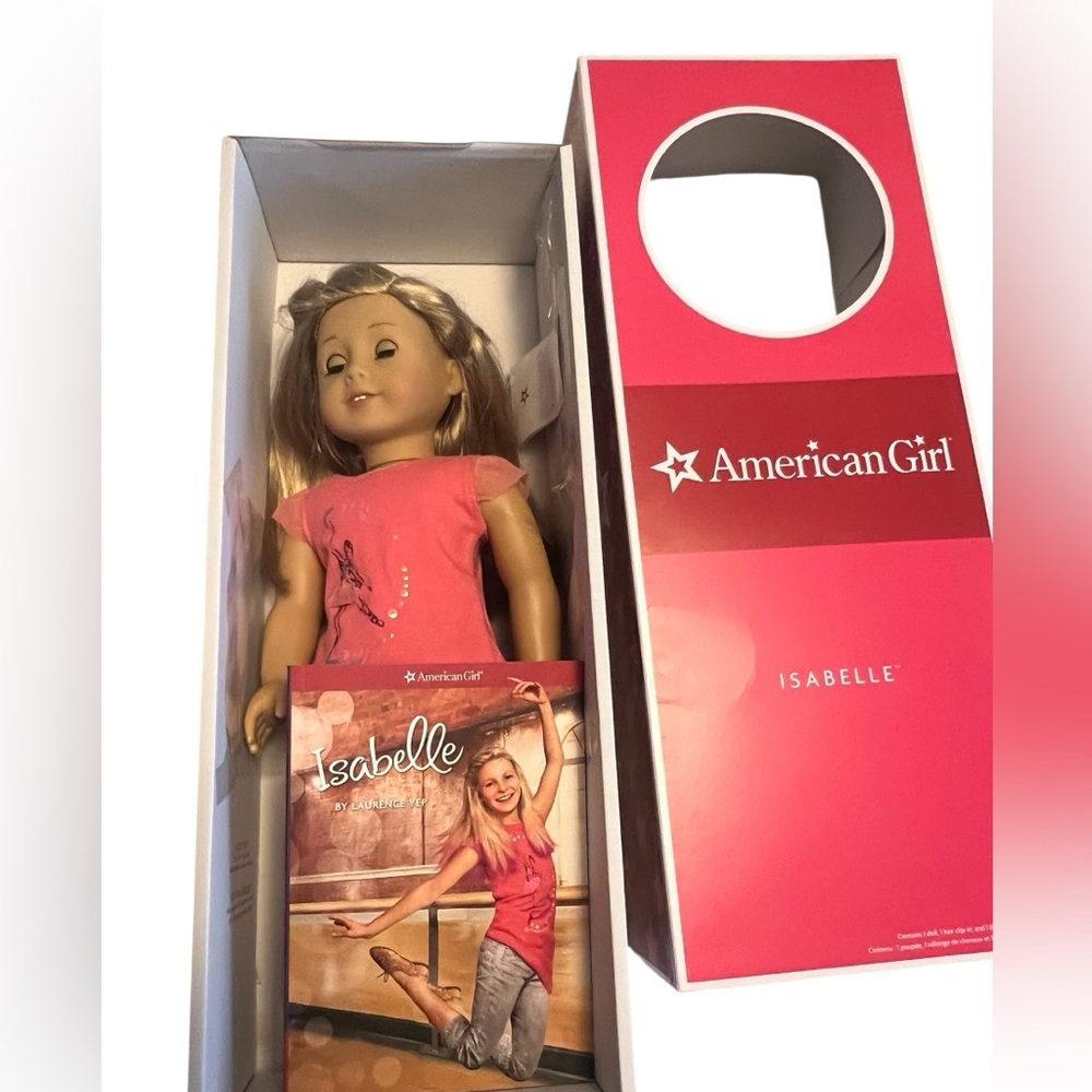 American Girl ISABELLE PALMER DOLL + BOOK RETIRED
Girl Of The Year 2014
EUC!!